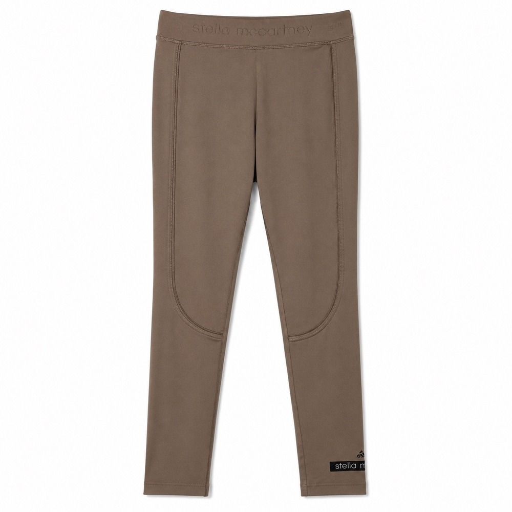 adidas by Stella McCartney Taupe Performance Leggings XS Logo Cuff